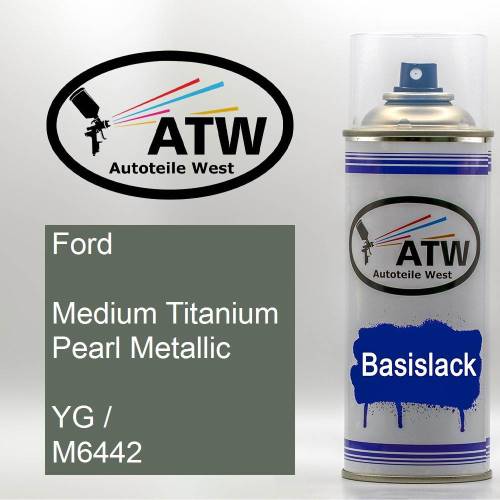 Ford, Medium Titanium Pearl Metallic, YG / M6442: 400ml Sprühdose, von ATW Autoteile West.